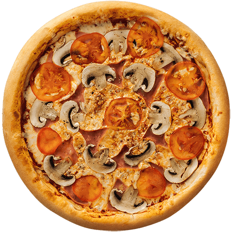 Пицца «Ветчина и Грибы» Пышное тесто