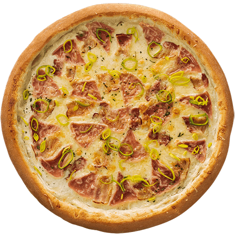 Пицца «Карбонара» Тонкое тесто