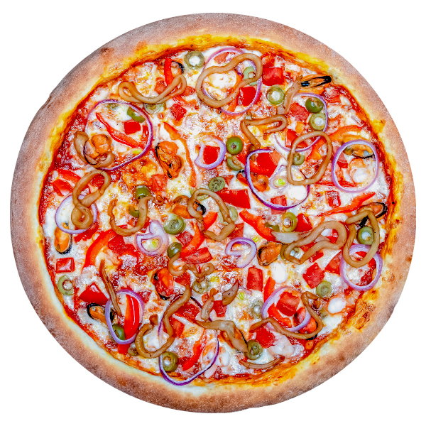 Пицца «Средиземноморская» Тонкое тесто